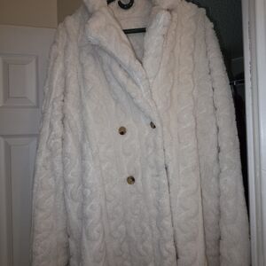 Cozy Cream Teddy Jacket for Women